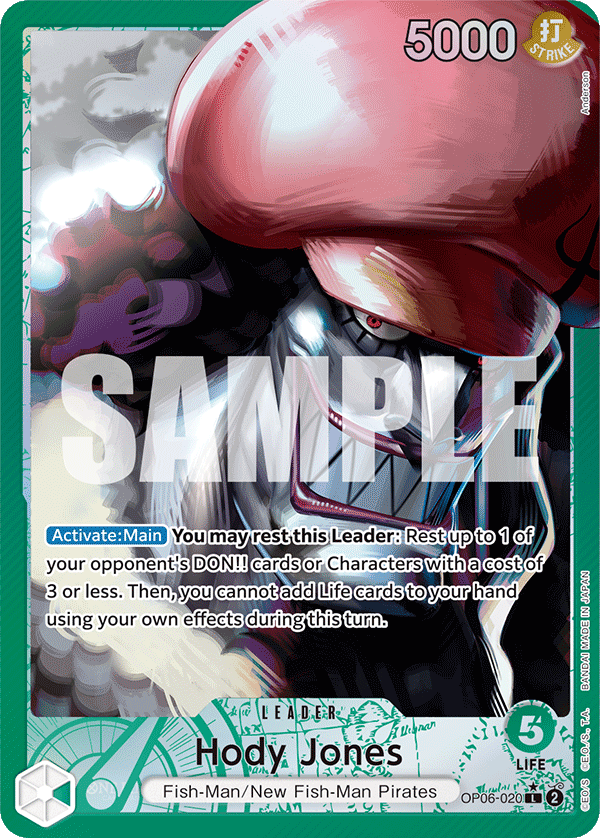 Hody Jones (020) (Alternate Art) OP06-020_p1 One Piece TCG