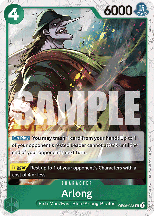 Arlong (Jolly Roger Foil) OP06-023_p2 One Piece TCG
