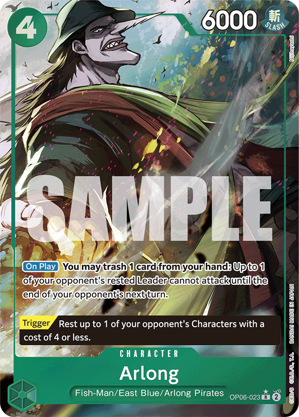 Arlong (Full Art) OP06-023_p3 One Piece TCG