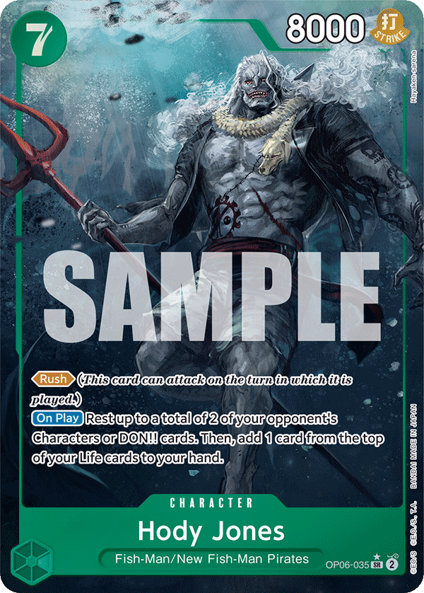 Hody Jones (035) (Alternate Art) OP06-035_p1 One Piece TCG