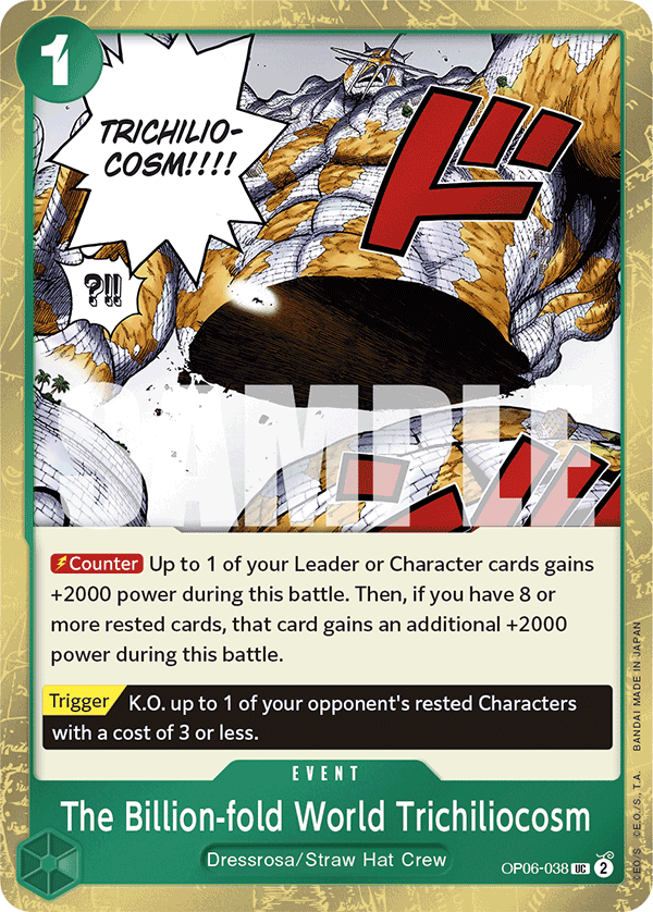 The Billion-fold World Trichiliocosm (Jolly Roger Foil) OP06-038_p2 One Piece TCG