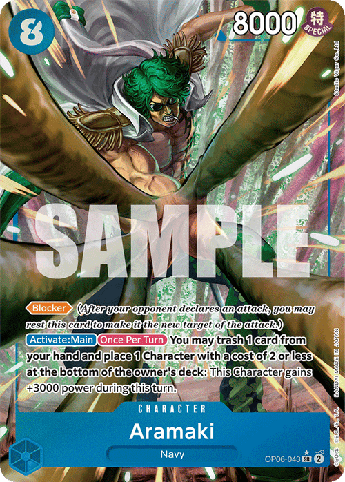 Aramaki (Alternate Art) OP06-043_p1 One Piece TCG