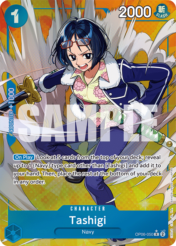 Tashigi (Alternate Art) OP06-050_p1 One Piece TCG