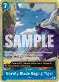 Gravity Blade Raging Tiger (Alternate Art) OP06-058_p1 One Piece TCG