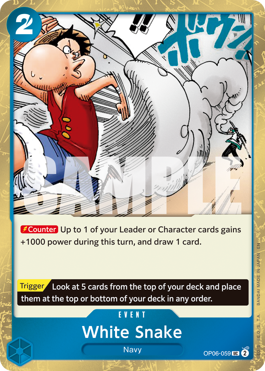 White Snake (Pirate Foil) OP06-059_p1 One Piece TCG