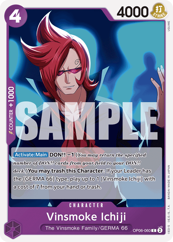 Vinsmoke Ichiji OP06-060_r1 One Piece TCG