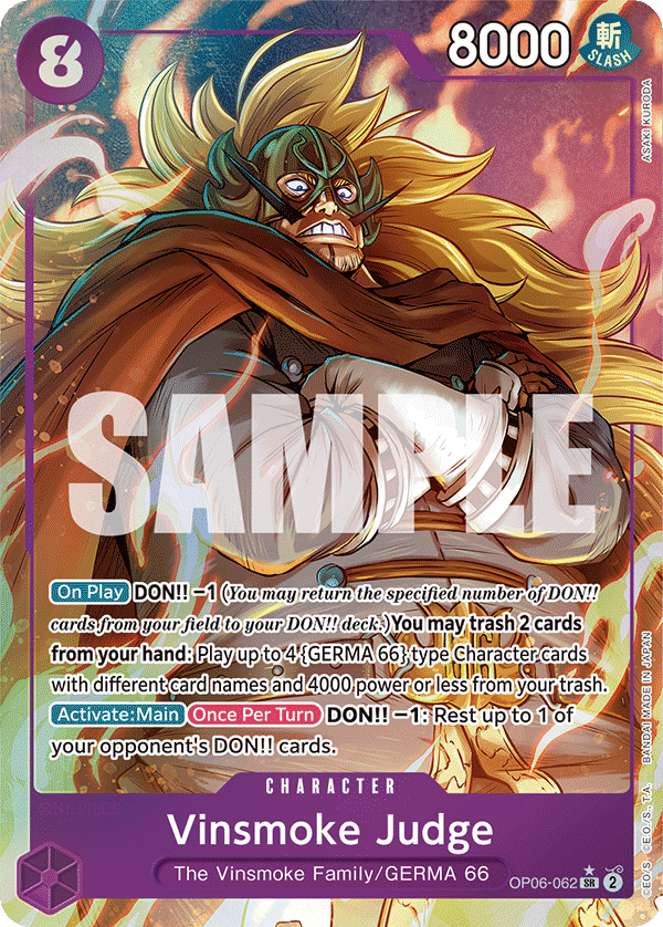 Vinsmoke Judge (Alternate Art) OP06-062_p1 One Piece TCG