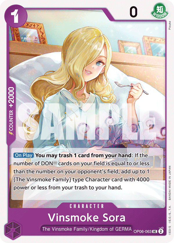 Vinsmoke Sora OP06-063 One Piece TCG