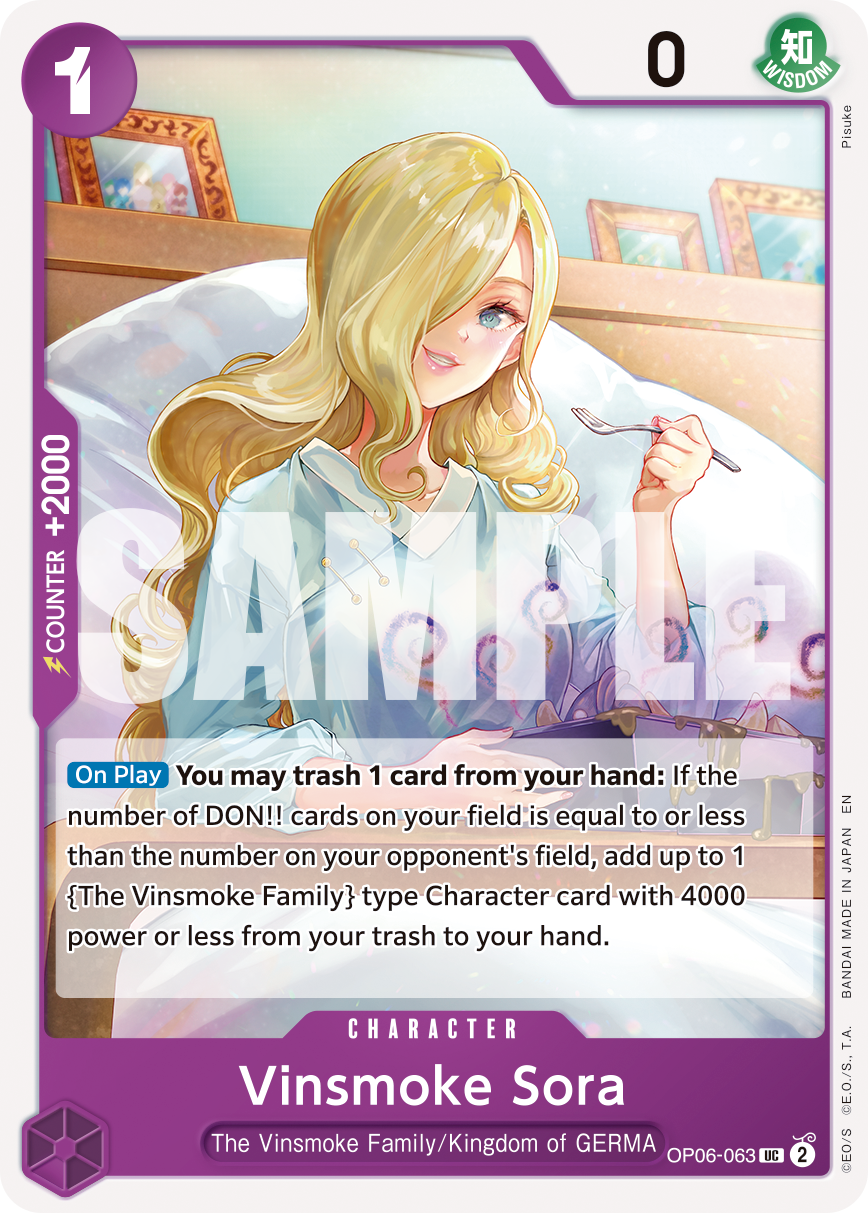 Vinsmoke Sora (Pirate Foil) OP06-063_r1 One Piece TCG