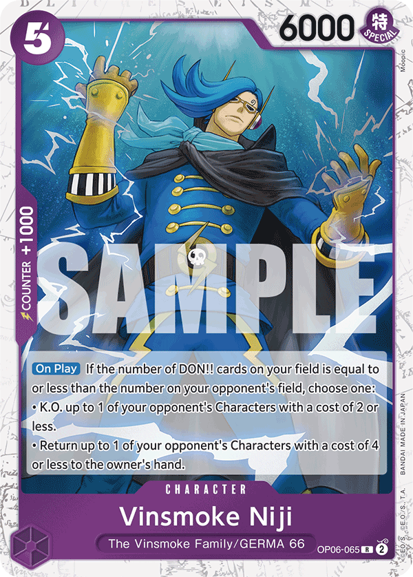 Vinsmoke Niji (OP06-065) (Jolly Roger Foil) OP06-065_p2 One Piece TCG