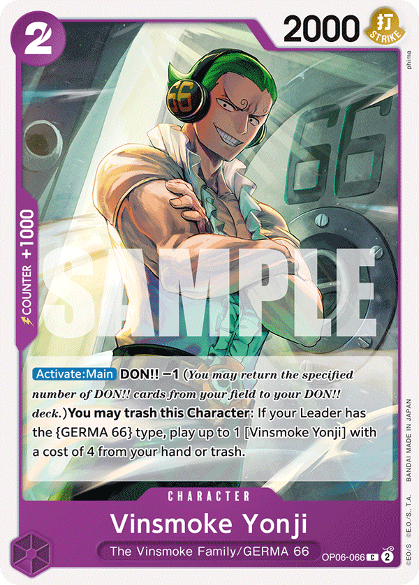 Vinsmoke Yonji (066) OP06-066 One Piece TCG