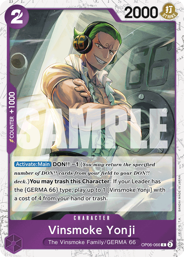 Vinsmoke Yonji (OP06-066) (Jolly Roger Foil) OP06-066_p2 One Piece TCG