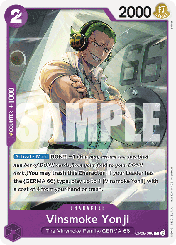 Vinsmoke Yonji OP06-066_r1 One Piece TCG