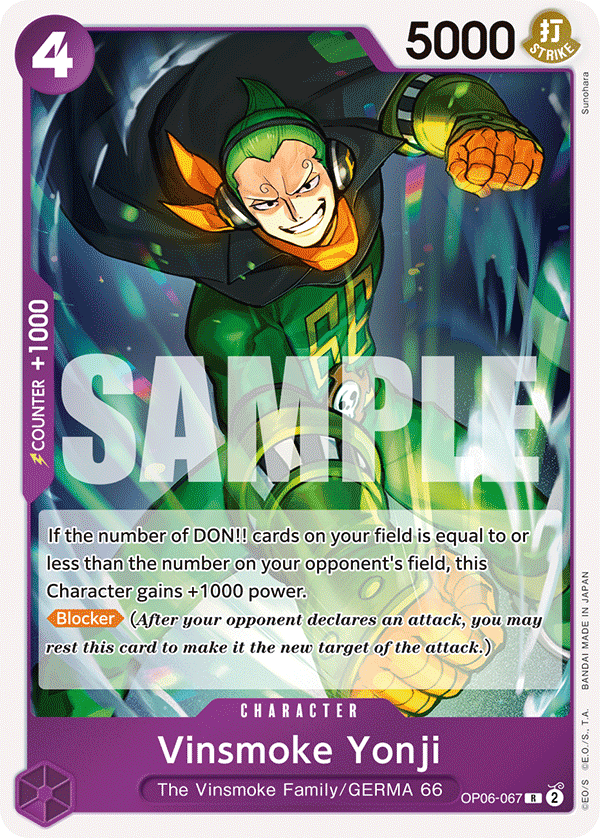 Vinsmoke Yonji (067) OP06-067 One Piece TCG