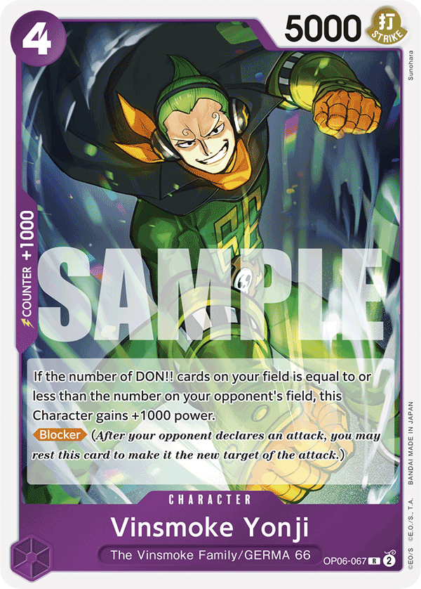 Vinsmoke Yonji OP06-067_r1 One Piece TCG