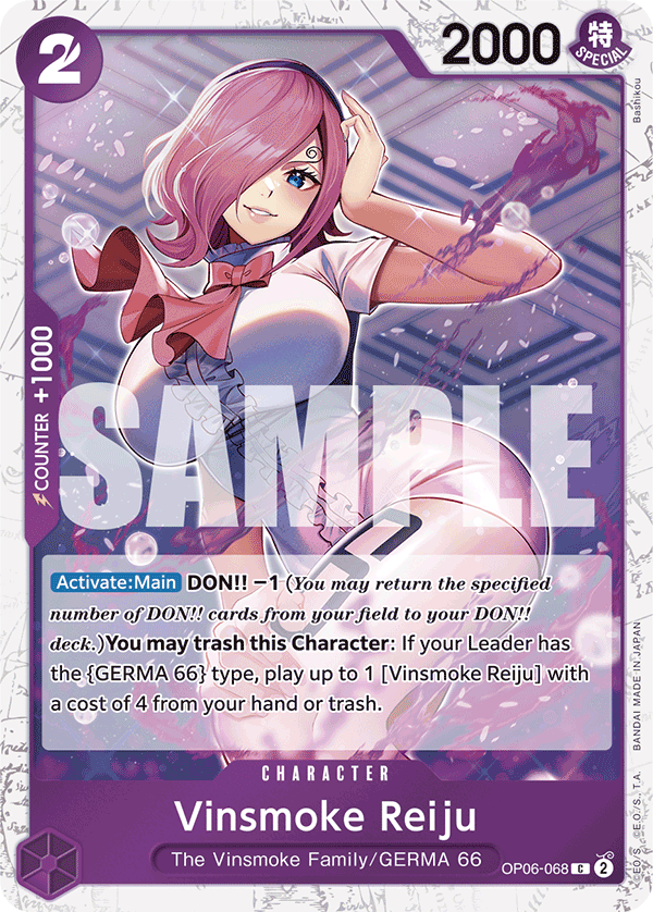 Vinsmoke Reiju (OP06-068) (Jolly Roger Foil) OP06-068_p2 One Piece TCG