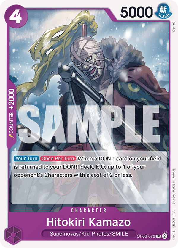 Hitokiri Kamazo OP06-076 One Piece TCG
