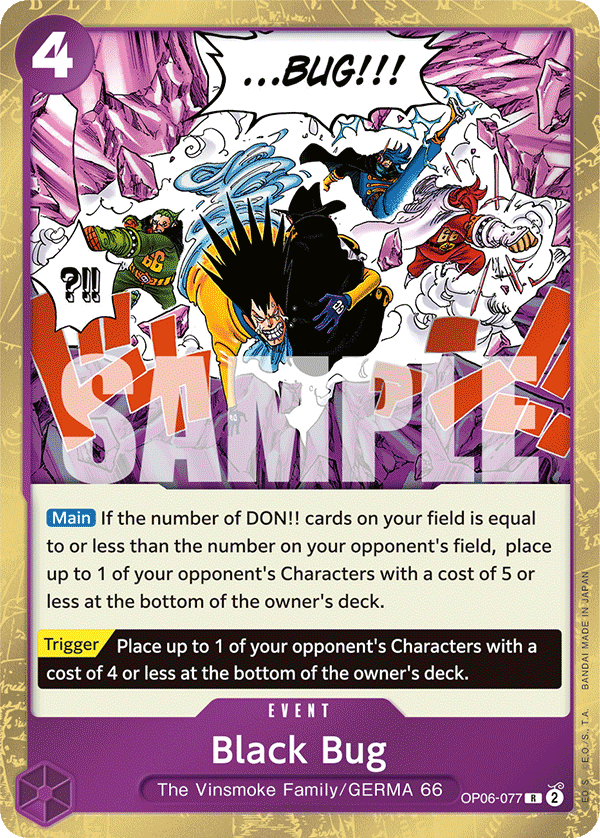 Black Bug OP06-077 One Piece TCG
