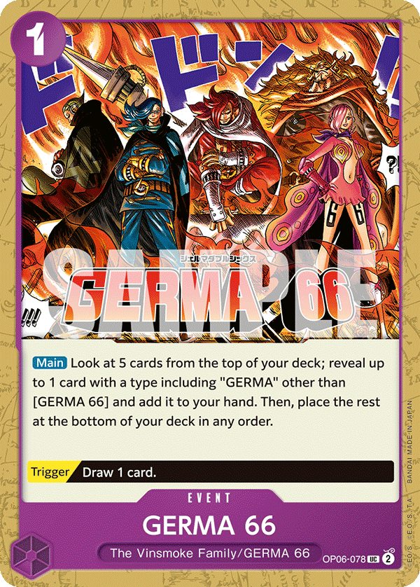 GERMA 66 OP06-078 One Piece TCG