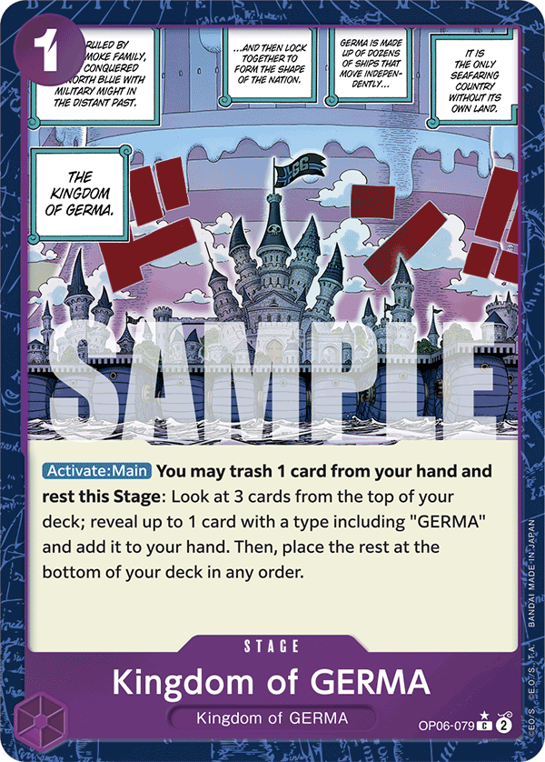 Kingdom of GERMA (Textured Foil) OP06-079_p3 One Piece TCG