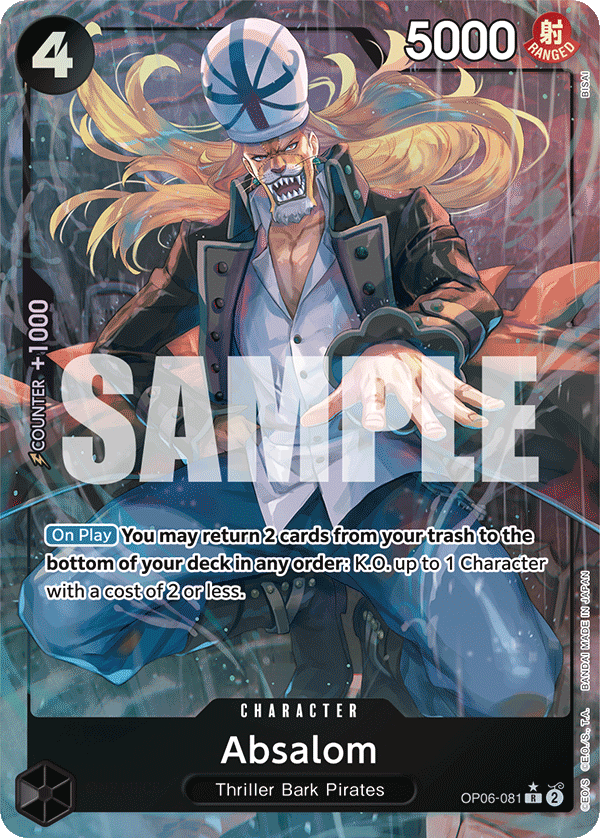 Absalom (Alternate Art) OP06-081_p1 One Piece TCG
