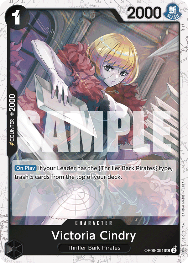Victoria Cindry (Jolly Roger Foil) OP06-091_p2 One Piece TCG