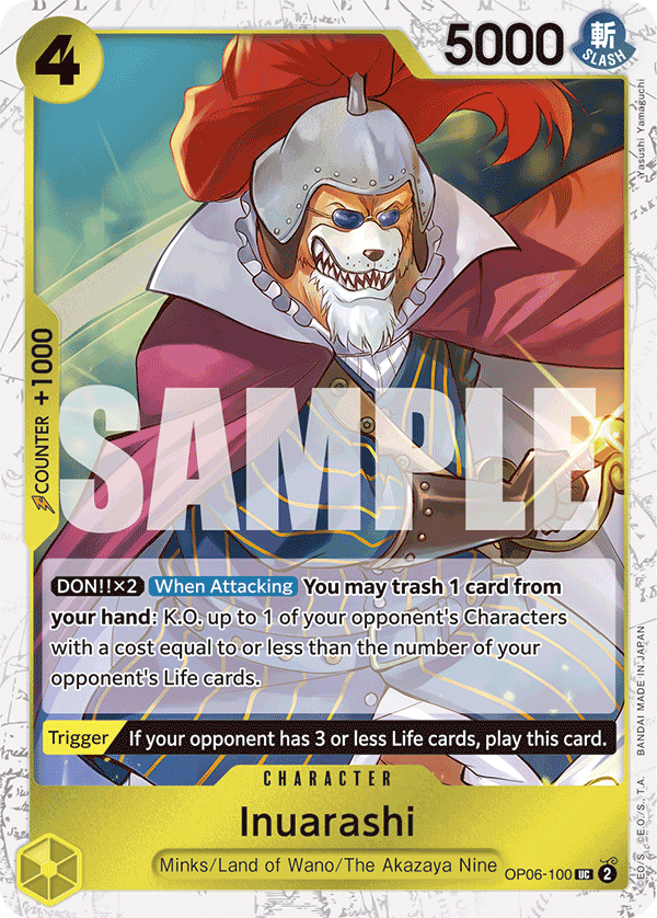 Inuarashi (Jolly Roger Foil) OP06-100_p2 One Piece TCG