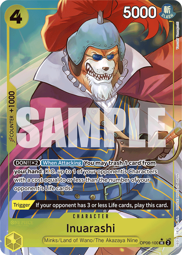 Inuarashi (Full Art) OP06-100_p3 One Piece TCG