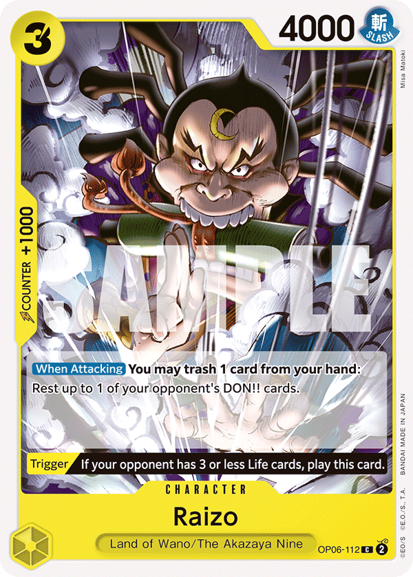 Raizo OP06-112 One Piece TCG
