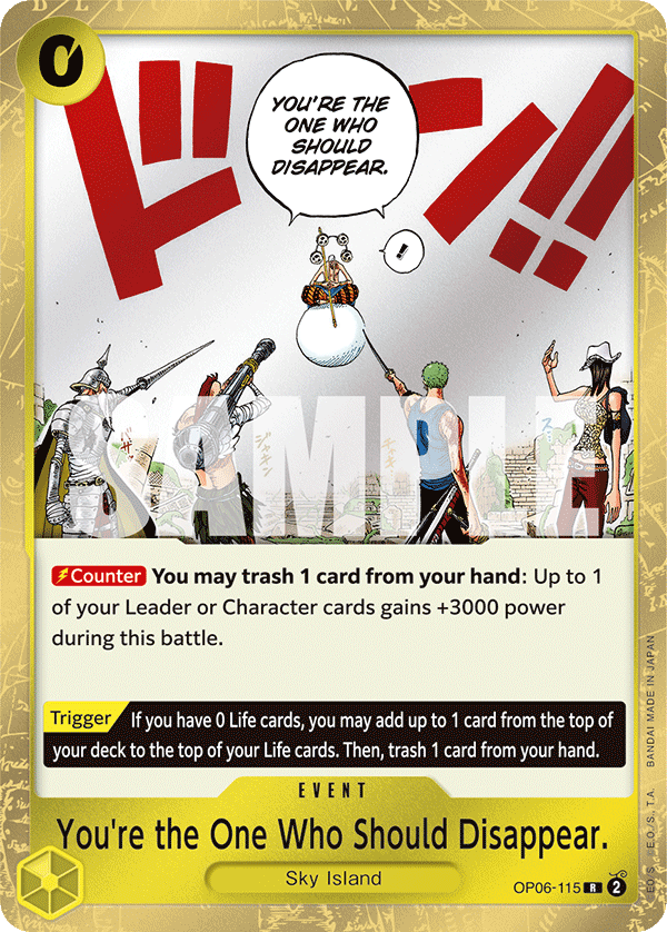 You're the One Who Should Disappear OP06-115 One Piece TCG