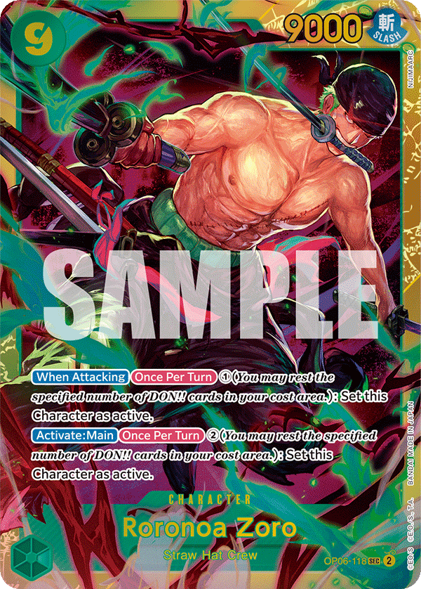 Roronoa Zoro OP06-118 One Piece TCG