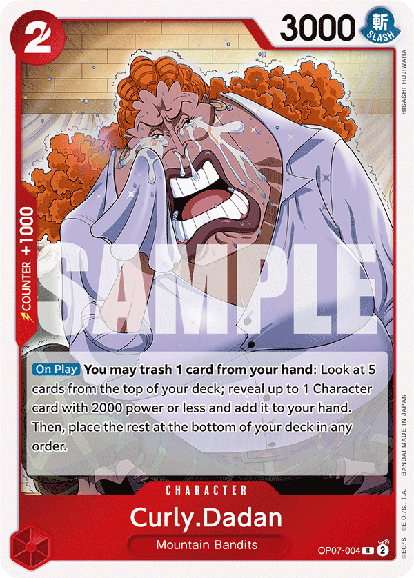 Curly.Dadan OP07-004 One Piece TCG