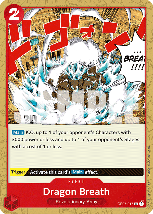 Dragon Breath OP07-017 One Piece TCG