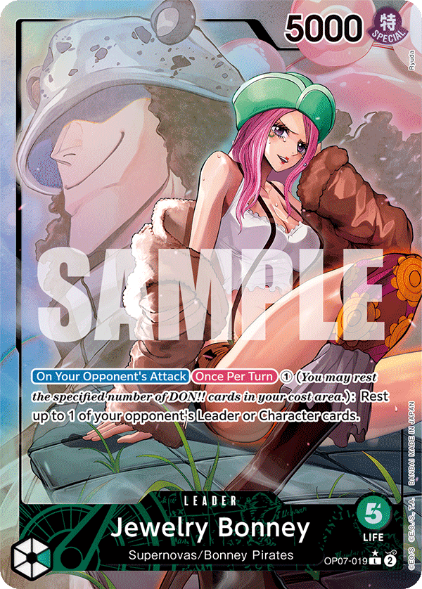 Jewelry Bonney (019) (Parallel) OP07-019_p1 One Piece TCG