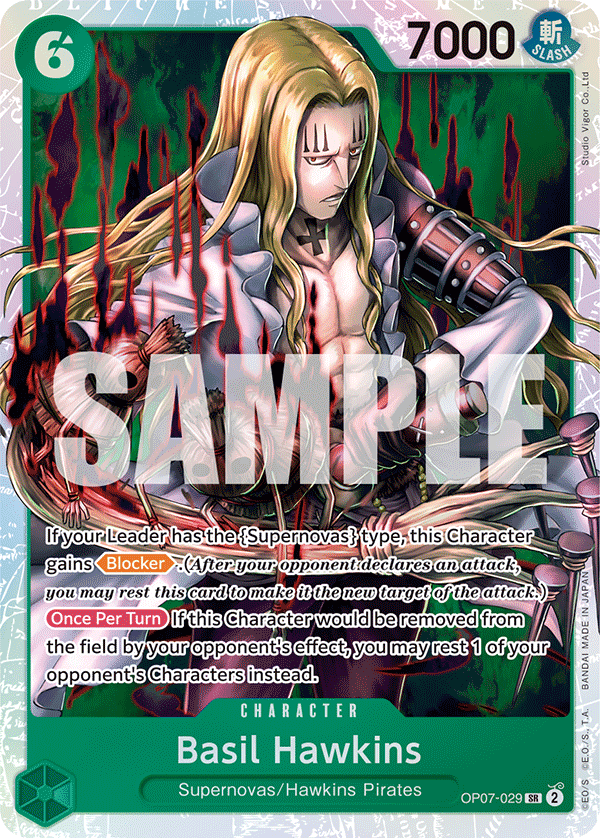 Basil Hawkins OP07-029 One Piece TCG