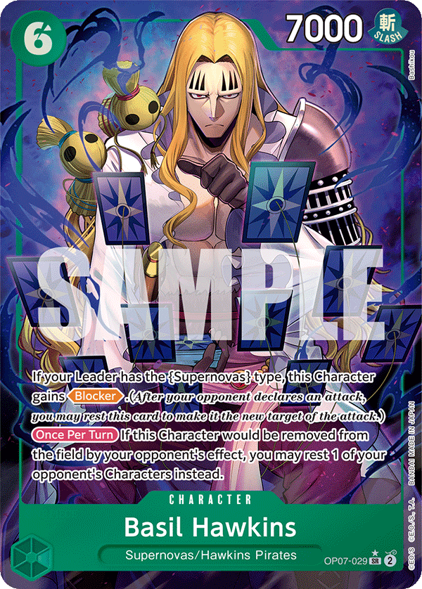 Basil Hawkins (Parallel) OP07-029_p1 One Piece TCG