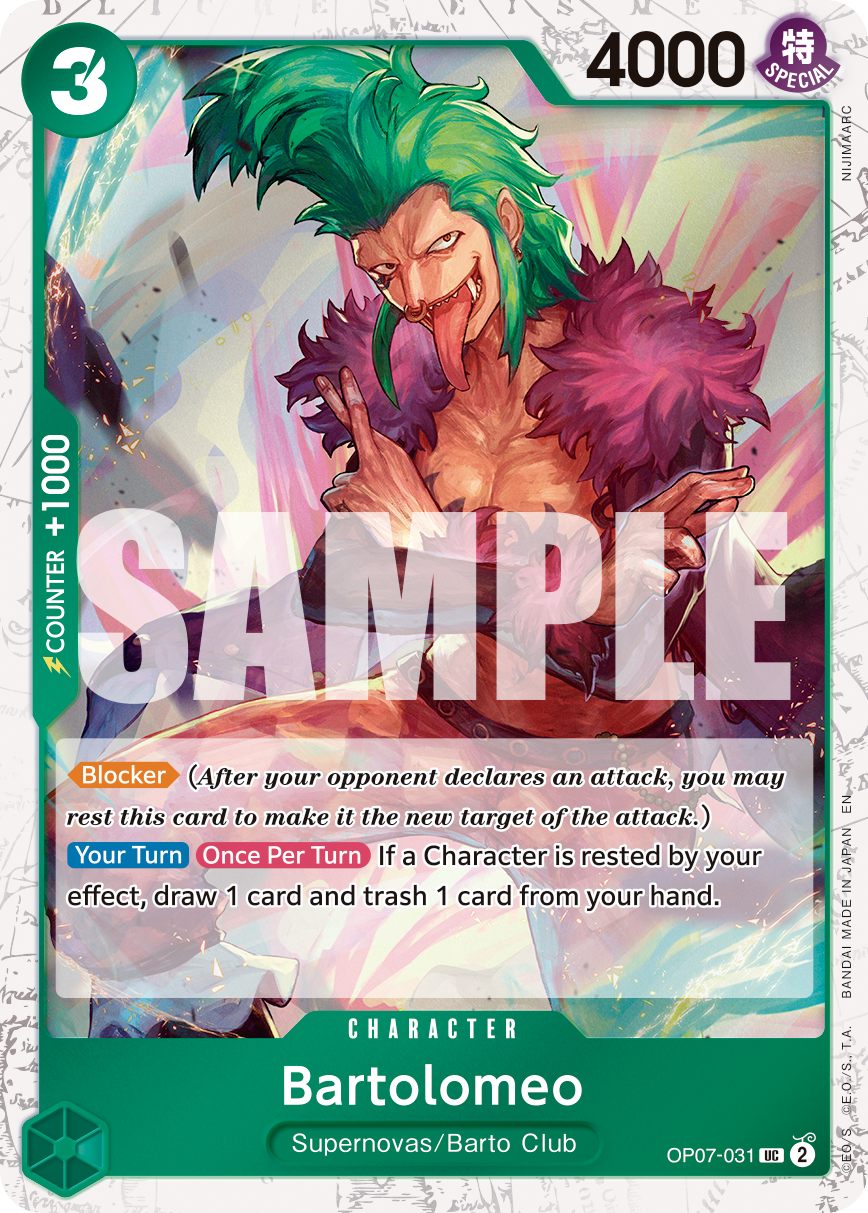Bartolomeo (Pirate Foil) OP07-031_p1 One Piece TCG