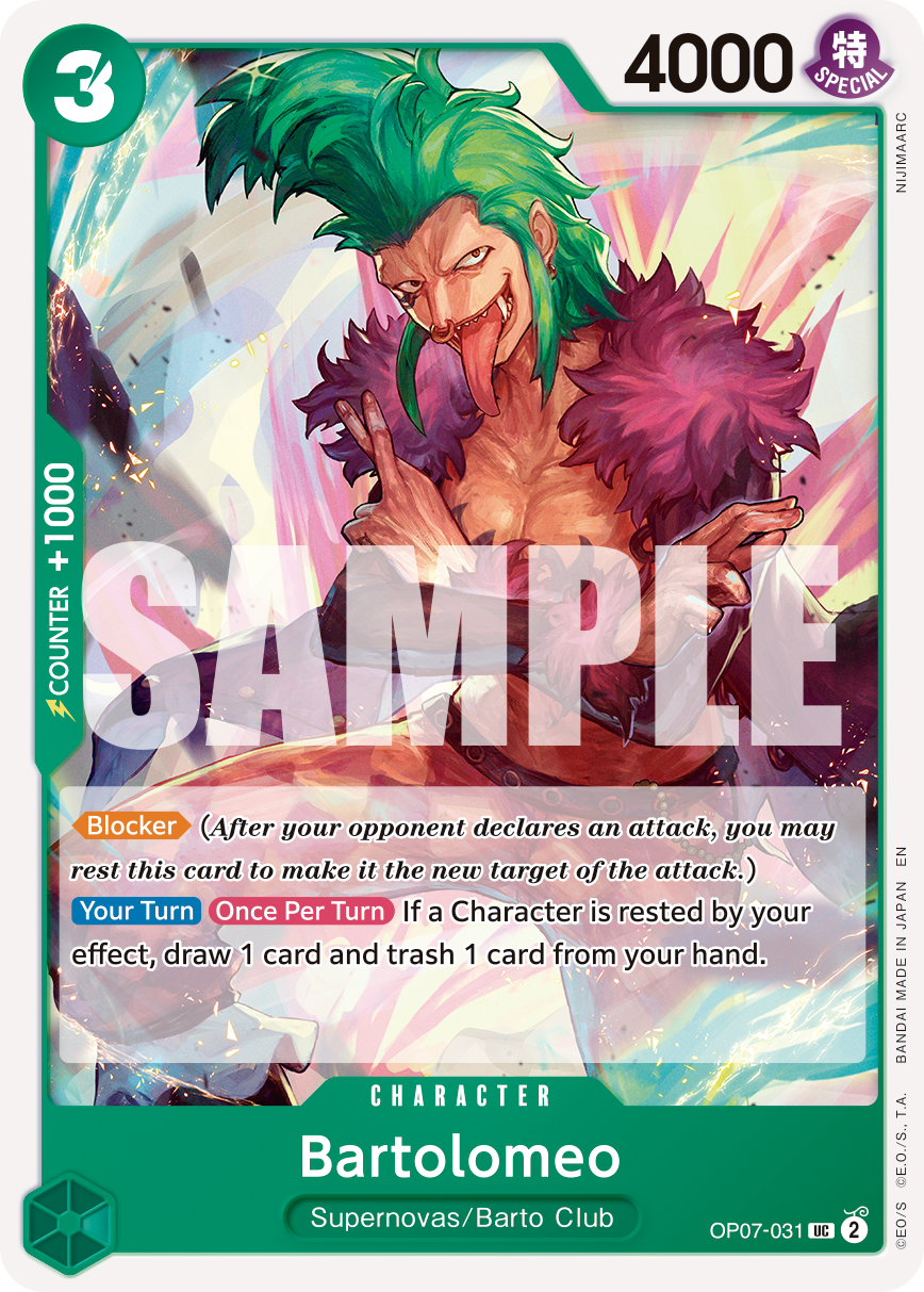 Bartolomeo (Reprint) OP07-031_r2 One Piece TCG