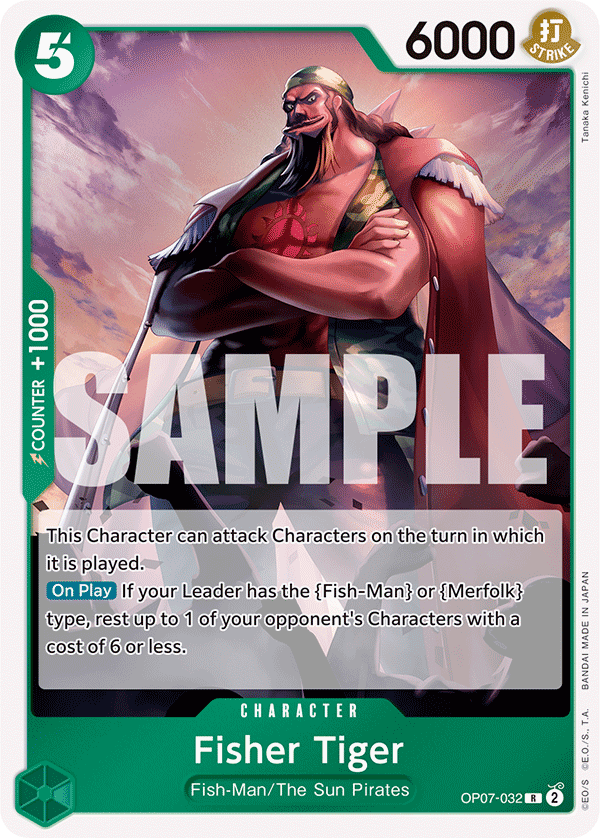 Fisher Tiger OP07-032 One Piece TCG