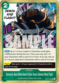 Demonic Aura Nine-Sword Style Asura Demon Nine Flash OP07-036 One Piece TCG