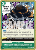 Demonic Aura Nine-Sword Style Asura Demon Nine Flash (Reprint) OP07-036_p1 One Piece TCG