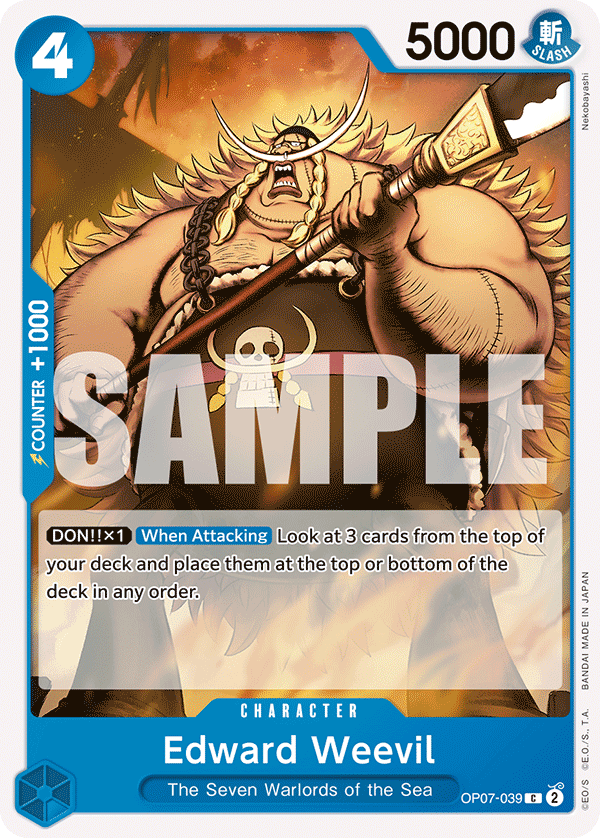 Edward Weevil OP07-039 One Piece TCG