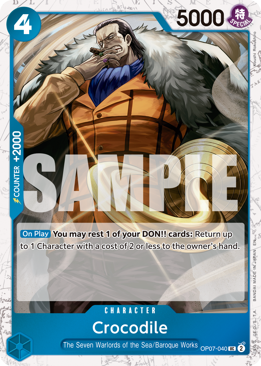 Crocodile - OP07-040 (Pirate Foil) OP07-040_p2 One Piece TCG