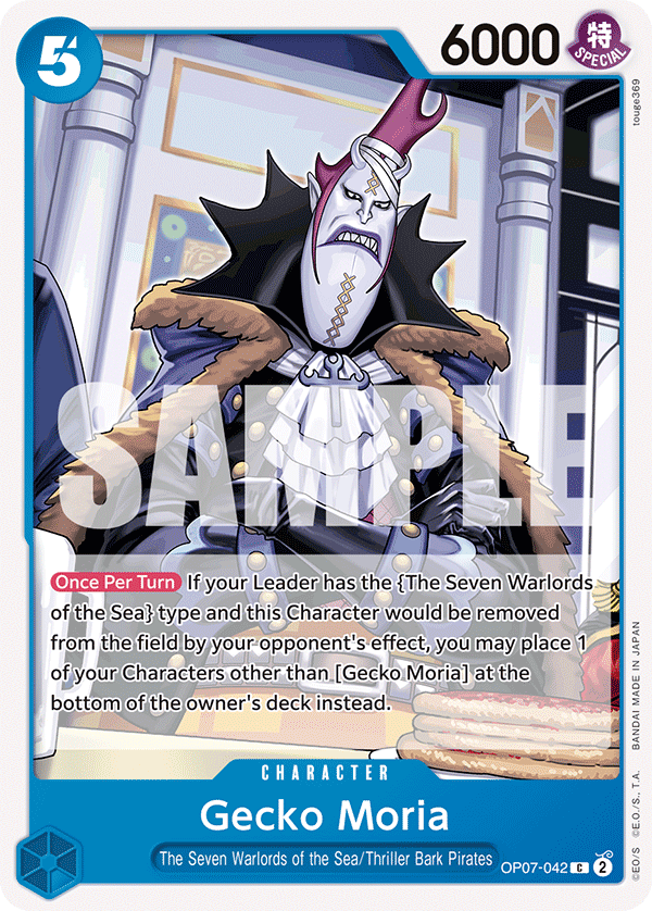Gecko Moria (042) OP07-042 One Piece TCG