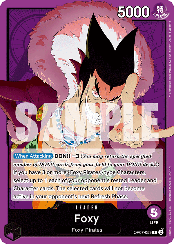 Foxy (059) OP07-059 One Piece TCG