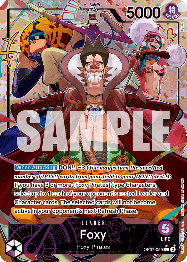 Foxy (059) (Parallel) OP07-059_p1 One Piece TCG