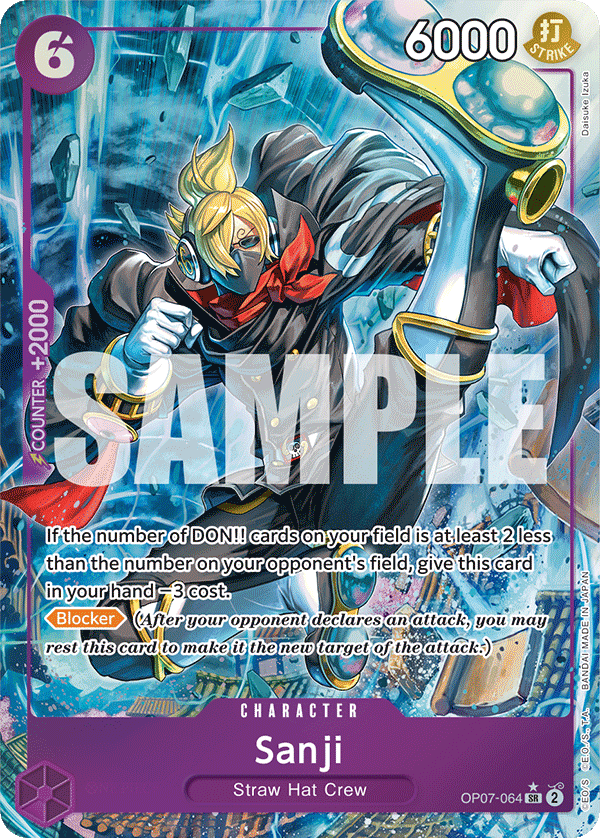Sanji (Parallel) OP07-064_p1 One Piece TCG