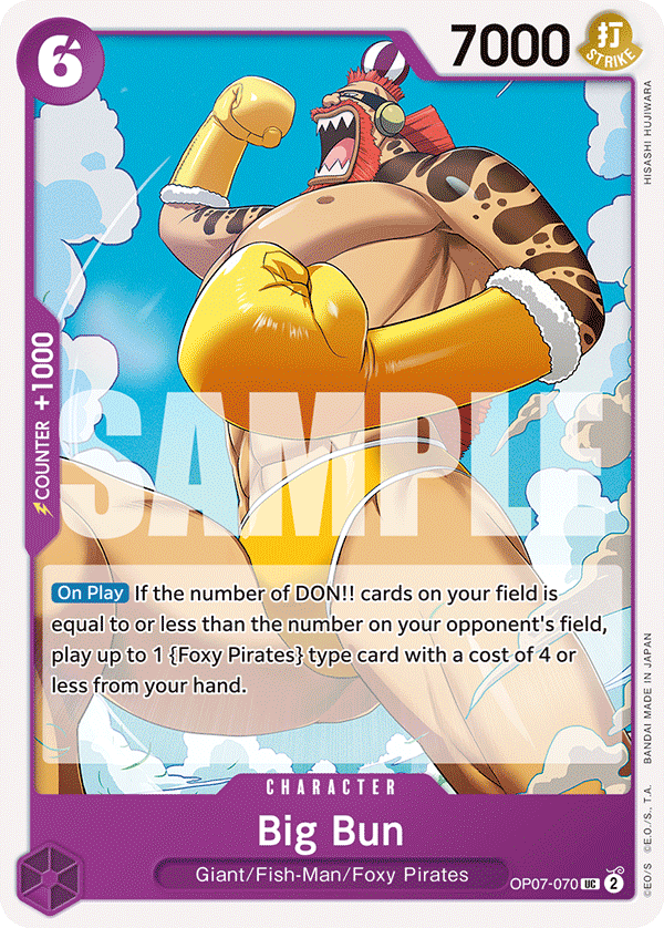 Big Bun OP07-070 One Piece TCG
