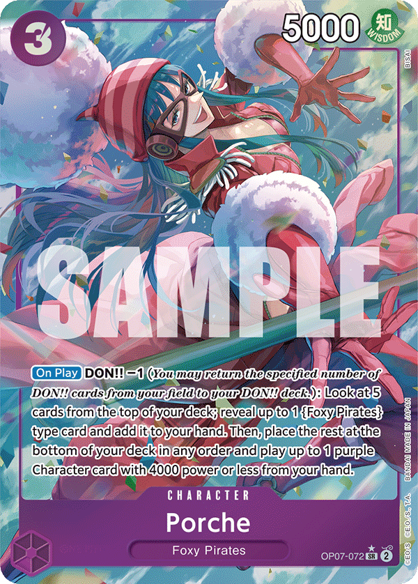 Porche (Parallel) OP07-072_p1 One Piece TCG