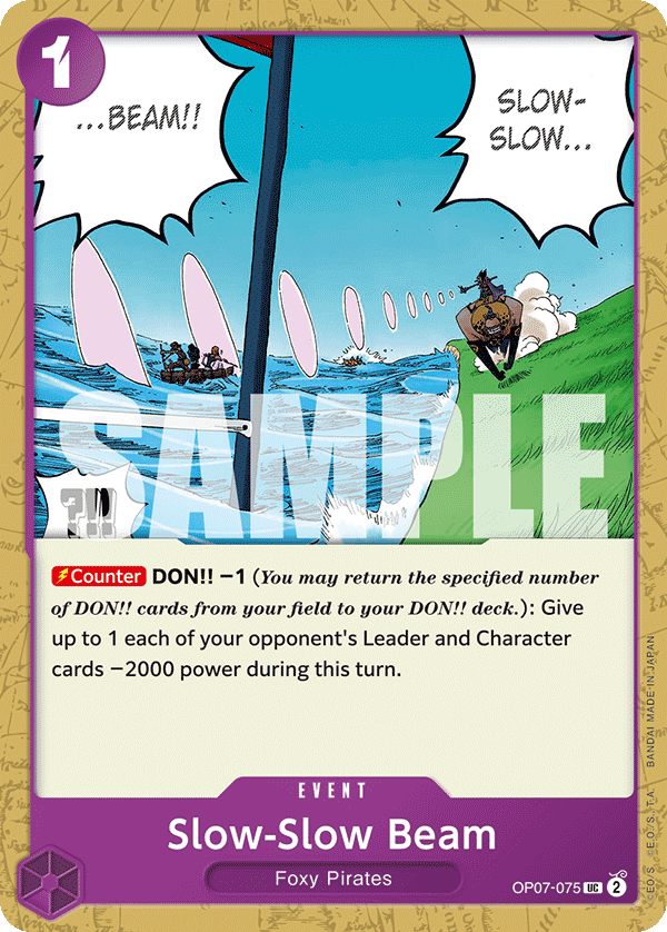 Slow-Slow Beam OP07-075 One Piece TCG